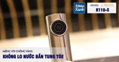 Vòi rửa chén nóng lạnh Malloca K110-S / Inox 304, có dây rút - Ảnh nhỏ 11