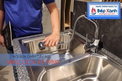 Vòi rửa chén nóng lạnh Malloca K119N9 / Đồng thau mạ chrome, có dây rút - Ảnh nhỏ 14