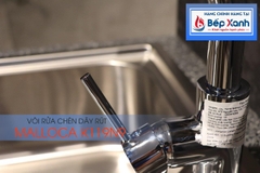 Vòi rửa chén nóng lạnh Malloca K119N9 / Đồng thau mạ chrome, có dây rút - Ảnh nhỏ 18