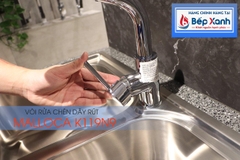 Vòi rửa chén nóng lạnh Malloca K119N9 / Đồng thau mạ chrome, có dây rút - Ảnh nhỏ 8