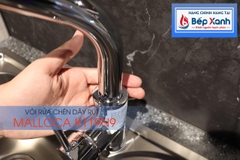 Vòi rửa chén nóng lạnh Malloca K119N9 / Đồng thau mạ chrome, có dây rút - Ảnh nhỏ 9