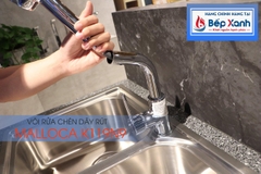 Vòi rửa chén nóng lạnh Malloca K119N9 / Đồng thau mạ chrome, có dây rút - Ảnh nhỏ 10