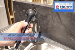 Vòi rửa chén nóng lạnh Malloca K119N9 / Đồng thau mạ chrome, có dây rút - Ảnh nhỏ 11