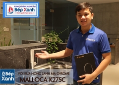 Vòi rửa chén nóng lạnh Malloca K275C / Đồng thau mạ chrome - Ảnh nhỏ 4
