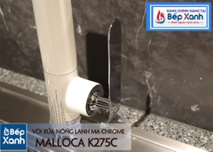 Vòi rửa chén nóng lạnh Malloca K275C / Đồng thau mạ chrome - Ảnh nhỏ 5