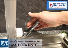 Vòi rửa chén nóng lạnh Malloca K275C / Đồng thau mạ chrome - Ảnh nhỏ 9