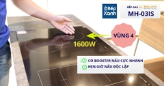 Bếp từ 4 vùng nấu Malloca MH 04I BM / Kính Eurokera, dạng xước Metalic kiểu mới - Ảnh nhỏ 16