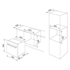 Lò nướng âm tủ 60cm dung tích 72L Malloca MOV1372BS - Ảnh nhỏ 3