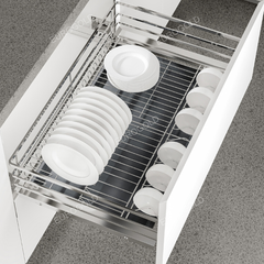 Giá xoong nồi bát đĩa Eurogold EP90 - Inox SUS304, nan dẹt, 90cm