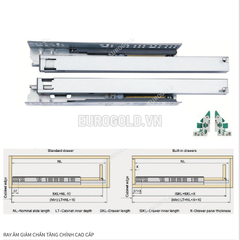 Ray âm 3D Eurogold SA3003D - dài 300mm