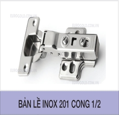 Bản lề inox 201 cong 1/2 Eurogold EWS102