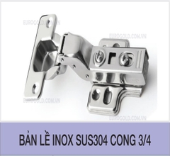 Bản lề inox SUS304 cong 3/4 Eurogold EWP103