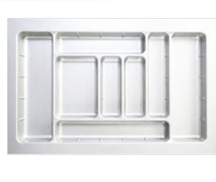 Khay chia thìa dĩa nhựa Eurogold ETW800 - màu trắng, 80cm