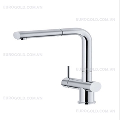 Vòi rửa bát Eurogold EUF220BR - inox SUS304, bóng gương, dây rút