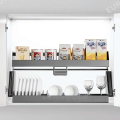 Giá nâng hạ nhôm Eurogold EUM9190G - Nhôm sơn tĩnh điện, màu ghi đậm, 90cm