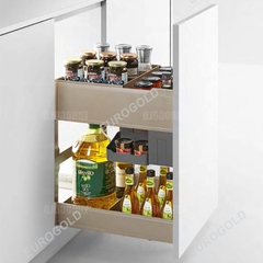 Giá gia vị nhôm Eurogold EUM2035 - Nhôm sơn tĩnh điện, màu champagne gold, 35cm