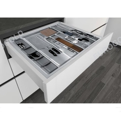 Khay chia thìa dĩa nhựa Eurogold ETP800 - màu xám, 80cm