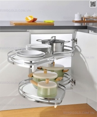 Mâm xoay hình lá Eurogold EXL202L/EXL202R - tủ 90cm