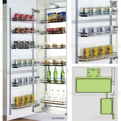 Tủ kho 4 tầng Eurogold MC040460 - Inox mạ crom, 60cm
