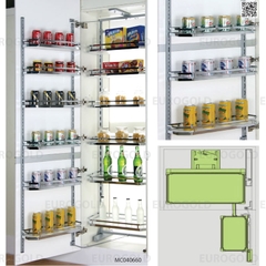 Tủ kho 4 tầng Eurogold MC040445 - Inox mạ crom, 45cm