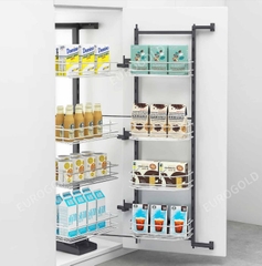 Tủ kho 4 tầng Eurogold EP80445 - Inox, 45cm