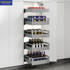 Tủ kho ngăn kéo độc lập màu ghi Eurogold EKL23560D - tủ 60cm