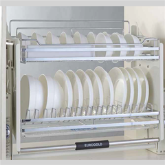 Giá bát di động Eurogold EUI180 - Inox 201 mạ crom, 80cm