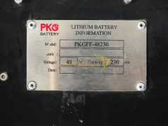 Pin Lithium xe nâng PKG 48V-230Ah Model: PKGFF-48230V1