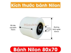 Bánh NILON xe nâng tay 80x70 mới 100% chịu tải tốt, giá rẻ
