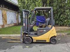Xe nâng điện ngồi lái KOMATSU FB15-12 năm 2020, nâng cao 3m