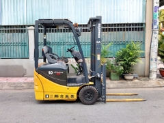 Xe nâng điện ngồi lái KOMATSU FB10M-12 sơn zin đẹp keng
