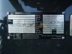 Xe nâng điện ngồi lái NICHIYU FB25PN-80C-3F470 năm 2022, nâng cao 4.7m