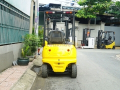Xe nâng điện ngồi lái KOMATSU FB15-12 năm 2009, nâng cao 3m