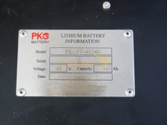 Pin Lithium xe nâng PKG 48V-340Ah Model: PKGFF-48340V3