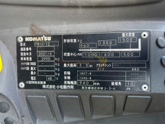 Xe nâng điện ngồi lái KOMATSU FB15-12 năm 2021, nâng cao 3m
