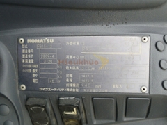 Xe nâng điện ngồi lái KOMATSU FB15-12 năm 2009, nâng cao 3m