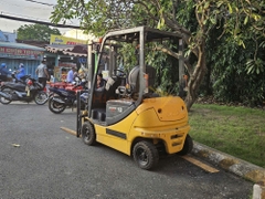 Xe nâng điện ngồi lái KOMATSU FB10-12 năm 2021, nâng cao 3m