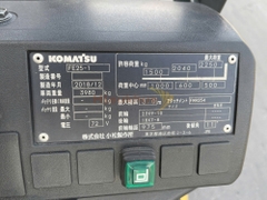 Xe nâng điện ngồi lái KOMATSU FE25-1 năm 2018, nâng cao 3m