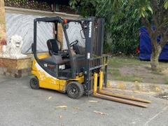 Xe nâng điện ngồi lái KOMATSU FB15-12 năm 2021, nâng cao 3m