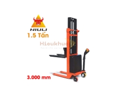 Xe nâng stacker 1.5 tấn nâng cao 3 m NIULI CTDC1530
