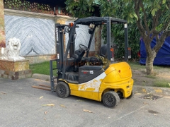 Xe nâng điện ngồi lái KOMATSU FB15-12 năm 2021, nâng cao 3m