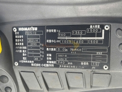 Xe nâng điện ngồi lái KOMATSU FB15-12 năm 2021, nâng cao 3m