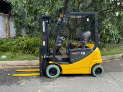 Xe nâng điện ngồi lái KOMATSU FB15-12 năm 2021, nâng cao 3m