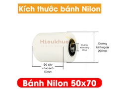Bánh NILON xe nâng tay 50x70 mới 100% chịu tải tốt, giá rẻ