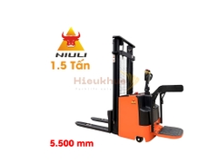 Xe nâng stacker 1.5 tấn nâng cao 5.5 m NIULI NRS1555