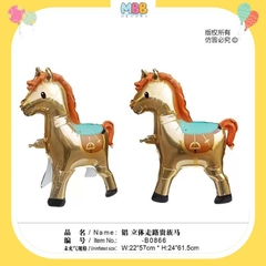 Bóng ngựa Pony trang trí tiệc, sinh nhật, Bóng nhôm hình con ngựa xinh cho bé trai và bé gái