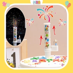 Nến Sinh Nhật Phụt Kẹo Bất Ngờ Có Nhạc Happy Birthday Trang Trí Bánh Kem