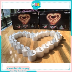 Nến điện tử LED mini có nhấp nháy màu vàng dùng pin cúc AG3 trang trí sinh nhật