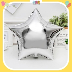 Bong Bóng Hình Ngôi Sao MiNi 12cm Màu BẠC