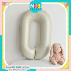 [TPHCM-TẶNG ỐNG THỔI] Bóng Số Sinh Nhật Màu Trắng Kem Tông Hàn Quốc Cao 70cm Chụp Ảnh Sinh Nhật Sang Đẹp